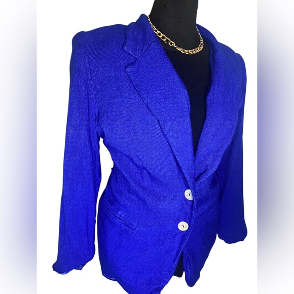 💥Vintage Vibrant Blue Blazer - Picture 2 of 6